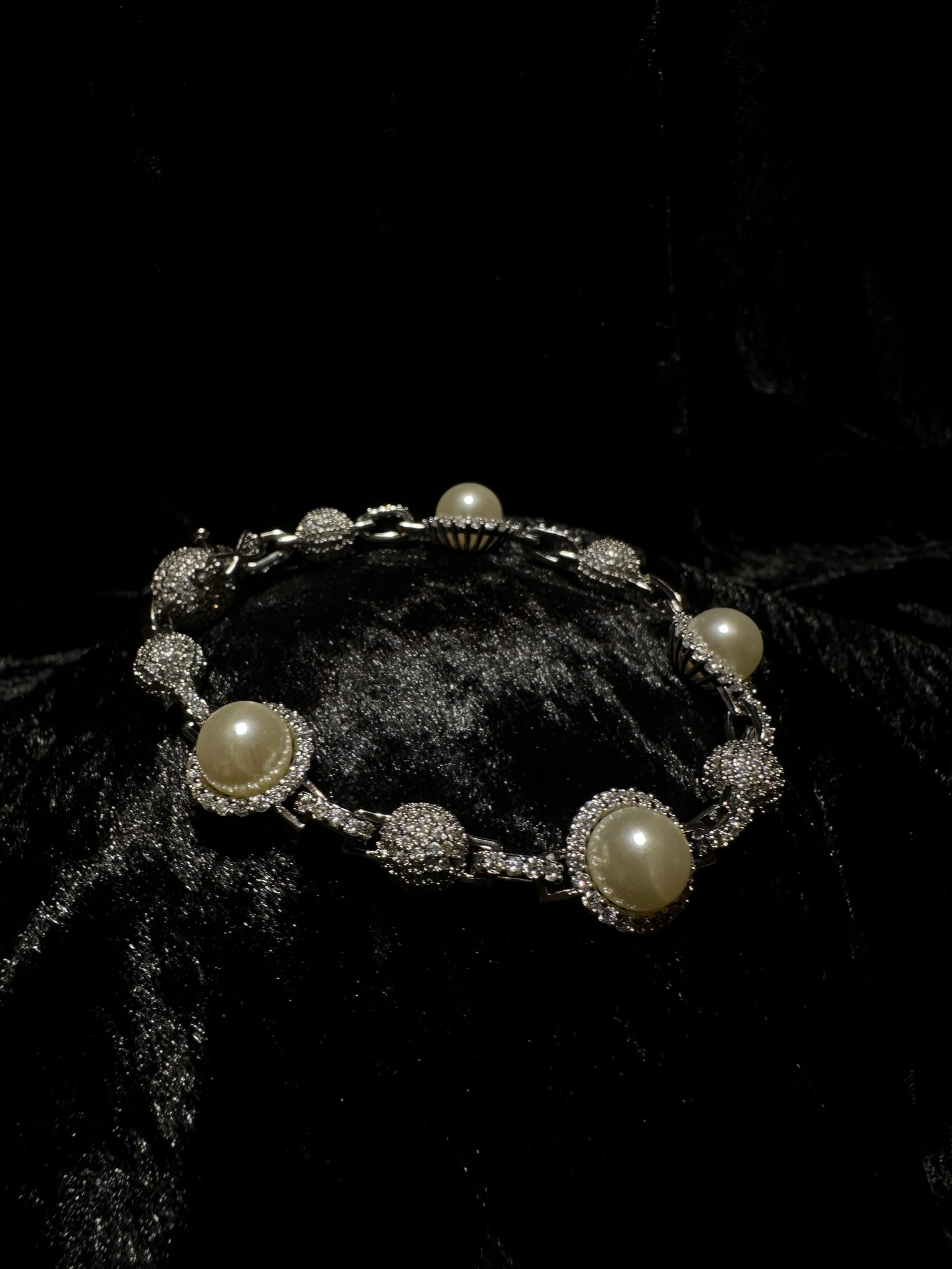 Silver Pearl Bracelet