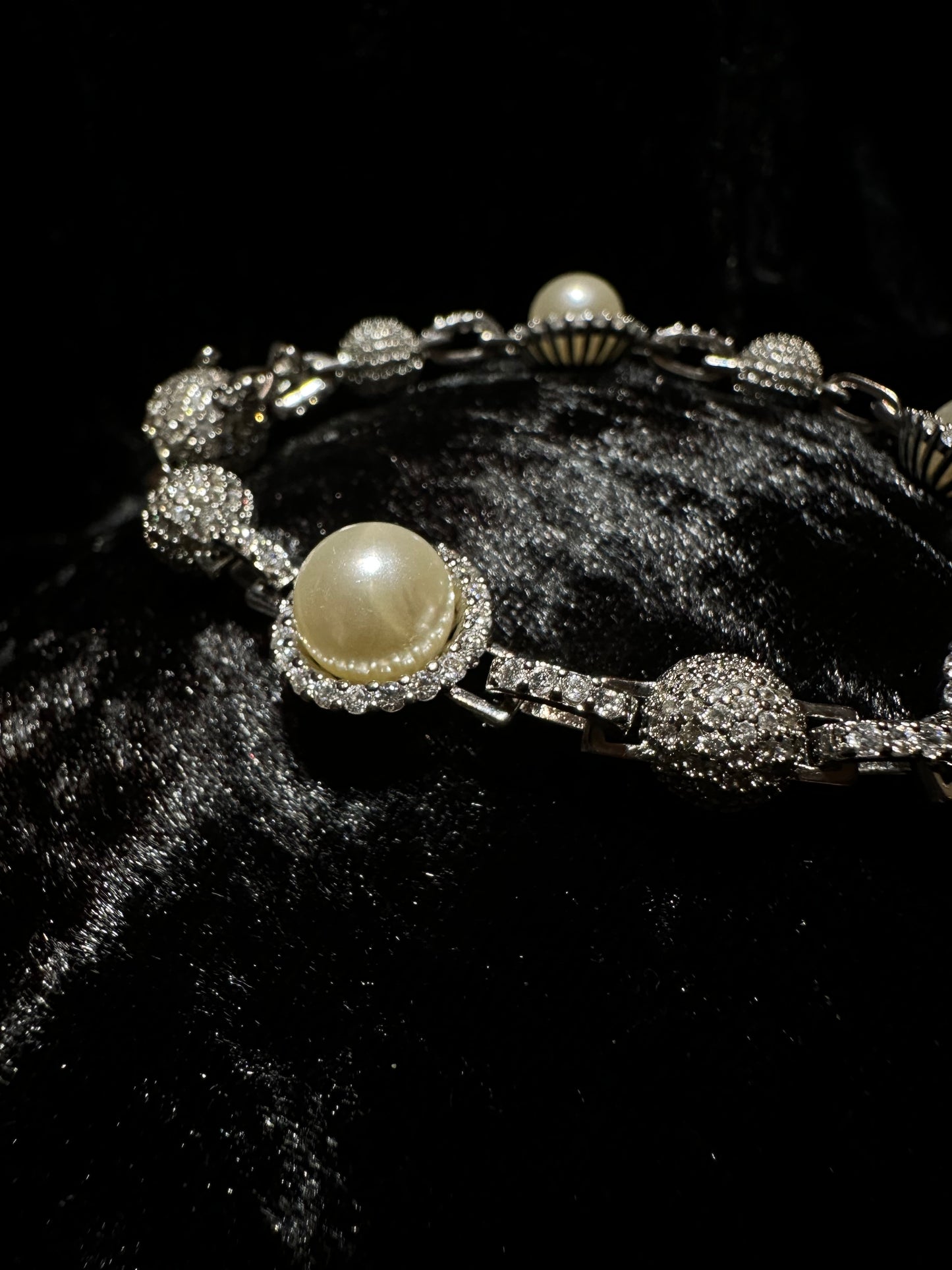 Silver Pearl Bracelet