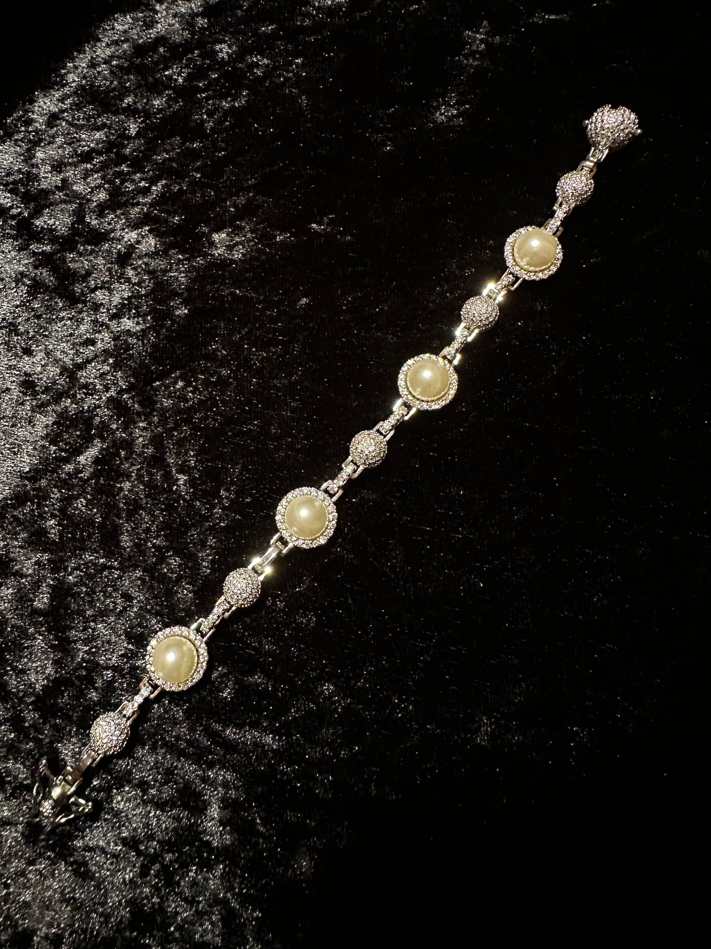 Silver Pearl Bracelet