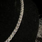 Silver Tennis Chain (Moissanites 5mm) 45cm