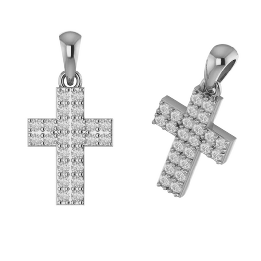 Handmade Cross pendant (Color Stones)