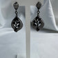 Silver Black Earrings