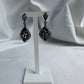 Silver Black Earrings