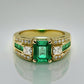 Special KVJ Design Emerald Diamond Ring