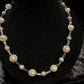 Silver Moissanites Fresh Water Pearl Chain 60cm 15mm