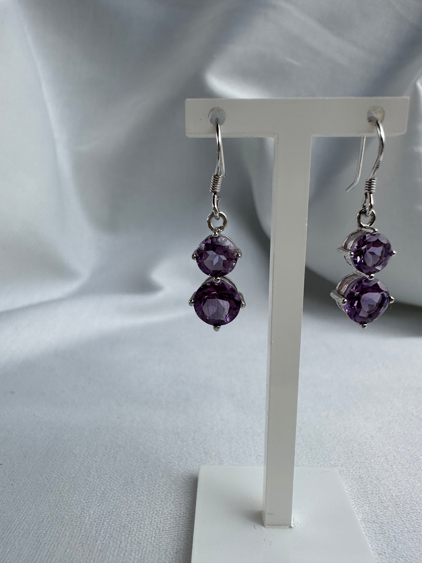 Natural Amethyst Earrings