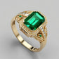 Special KVJ Design Emerald Diamond Ring