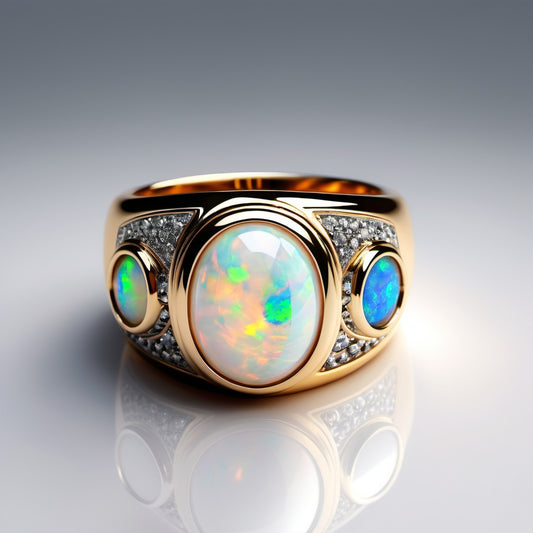 Special KVJ Design Opal Ring