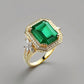 Special KVJ Design Emerald Diamond Ring