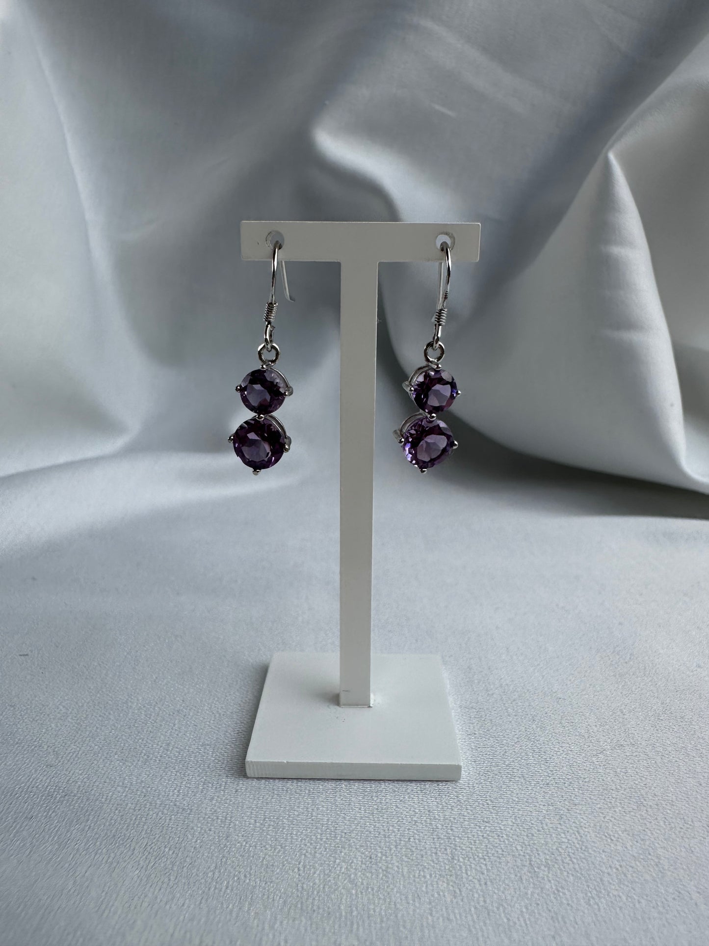 Natural Amethyst Earrings