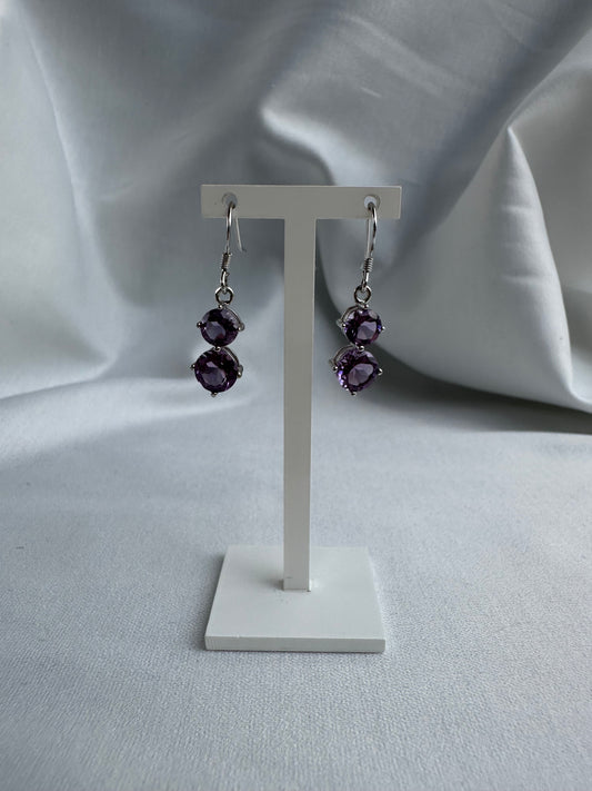 Natural Amethyst Earrings