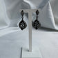 Silver Black Earrings