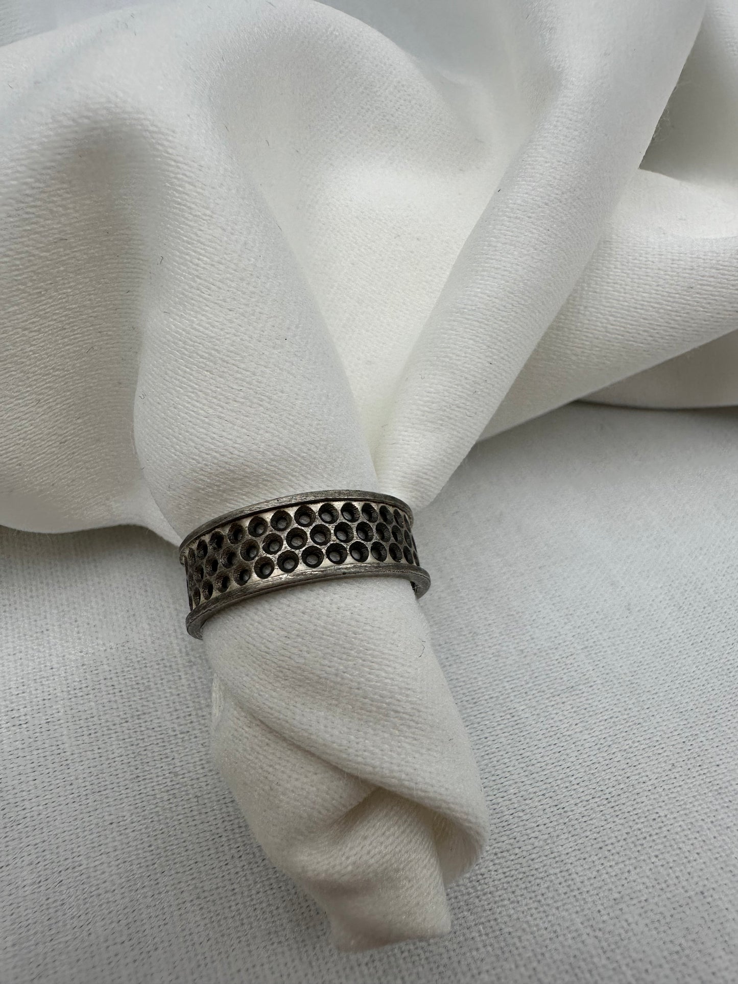 Handmade Solid Bustdown Eternity Ring