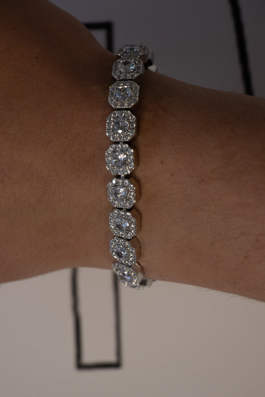 Silver Moissanites Bracelet