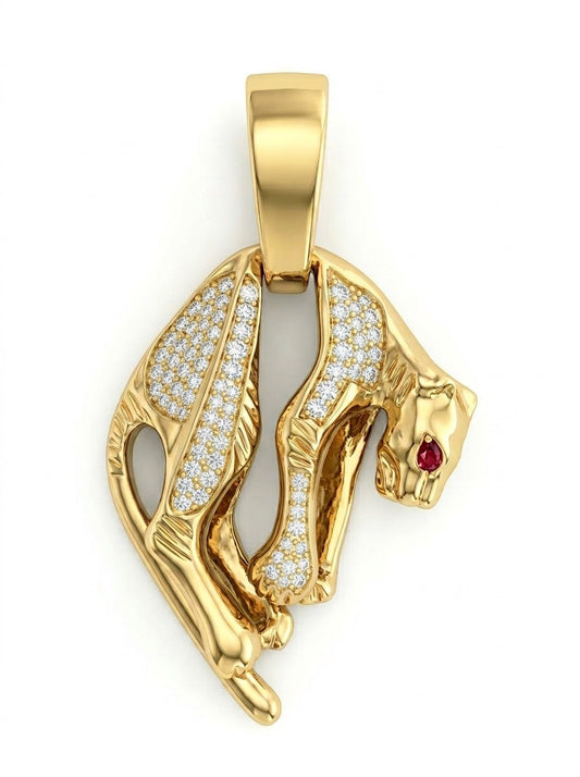 Panther Ruby Eternity Pendant