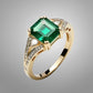 Special KVJ Design Emerald Diamond Ring