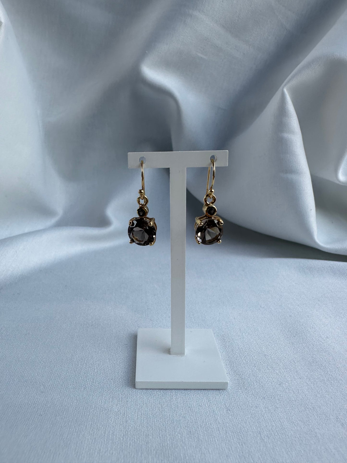 Natural Smokey Quartz Earrings