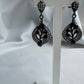 Silver Black Earrings