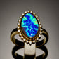 Special KVJ Design Boulder Opal Diamond Ring