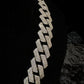 Silver Moissanites Cuban Link Chain 20mm