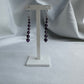 Silver Purple Earrings