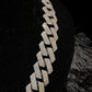 Silver Moissanites Cuban Link Chain 20mm