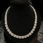 KVJ Silver Moissanites Statement Necklace 50 cm