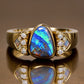 Special KVJ Design Boulder Opal Diamond Ring