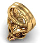 Golden Cobra Ruby Ring