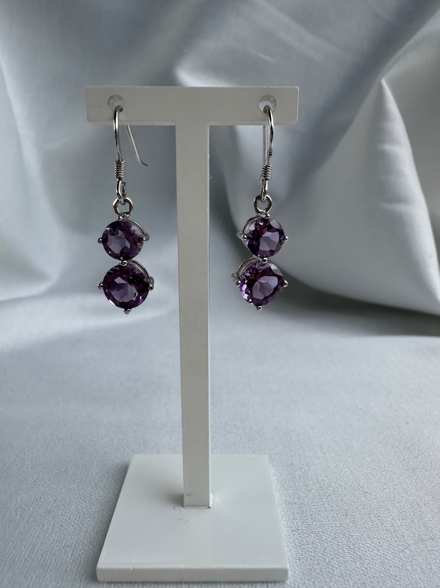 Natural Amethyst Earrings