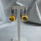 Silver Citrine Earrings