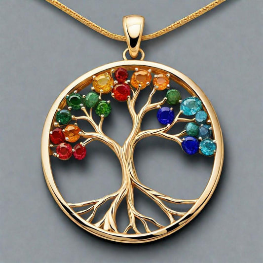 Special KVJ design Golden Tree of Life Pendant