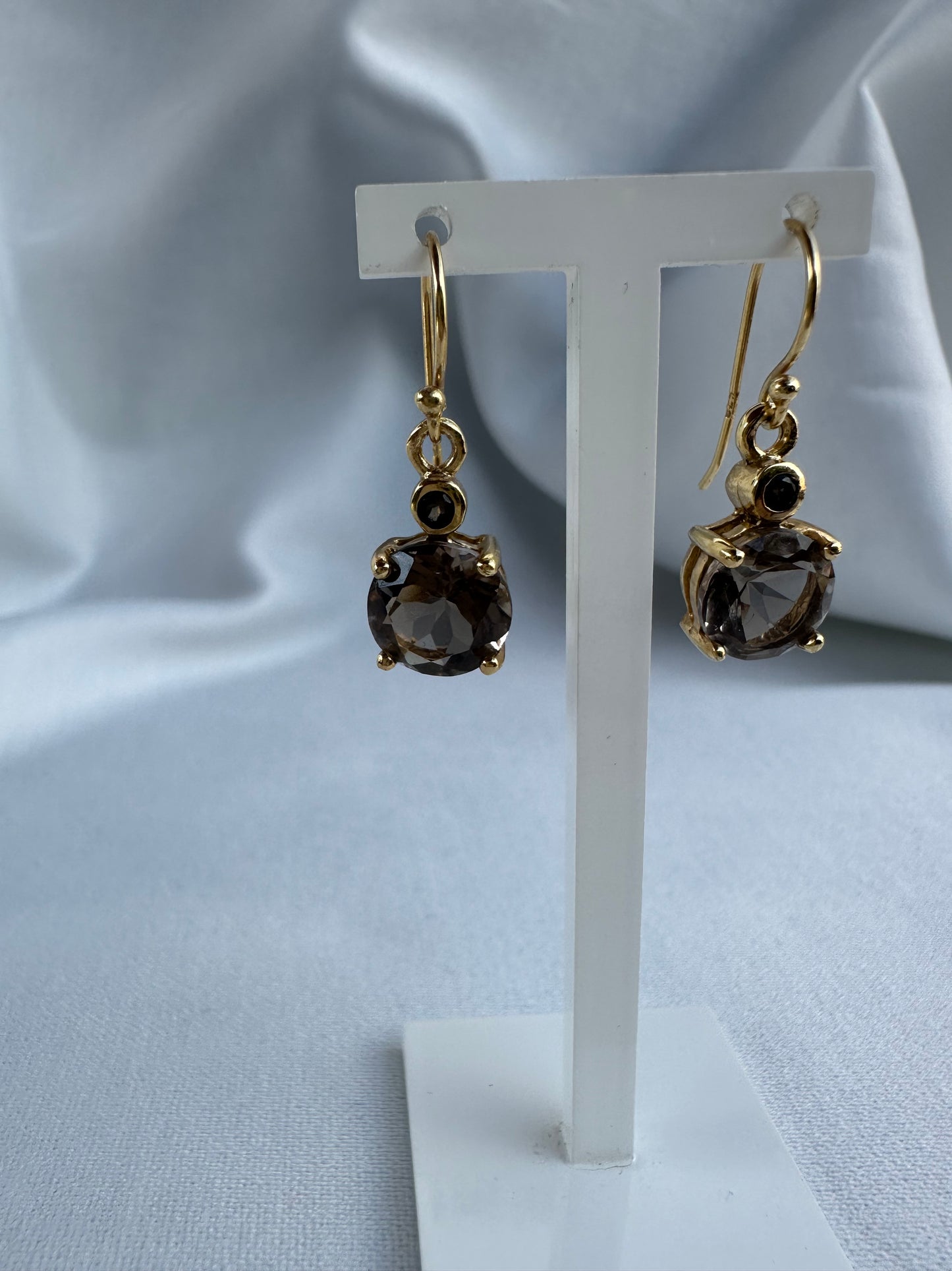 Natural Smokey Quartz Earrings