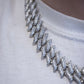 Silver Moissanites Chain 15mm 50cm