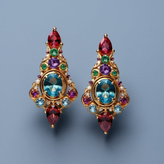 Special KVJ Design Sapphire Earrings