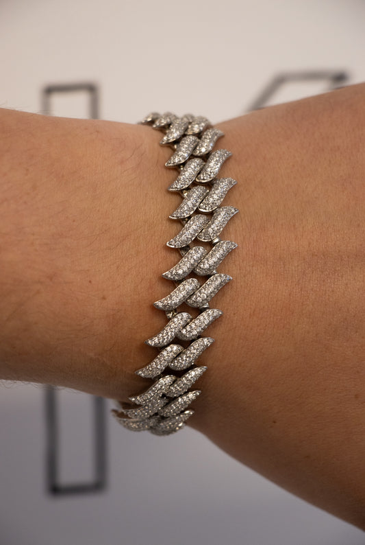 Silver Moissanites Bracelet