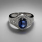 Special KVJ Design Sapphire Diamond Ring