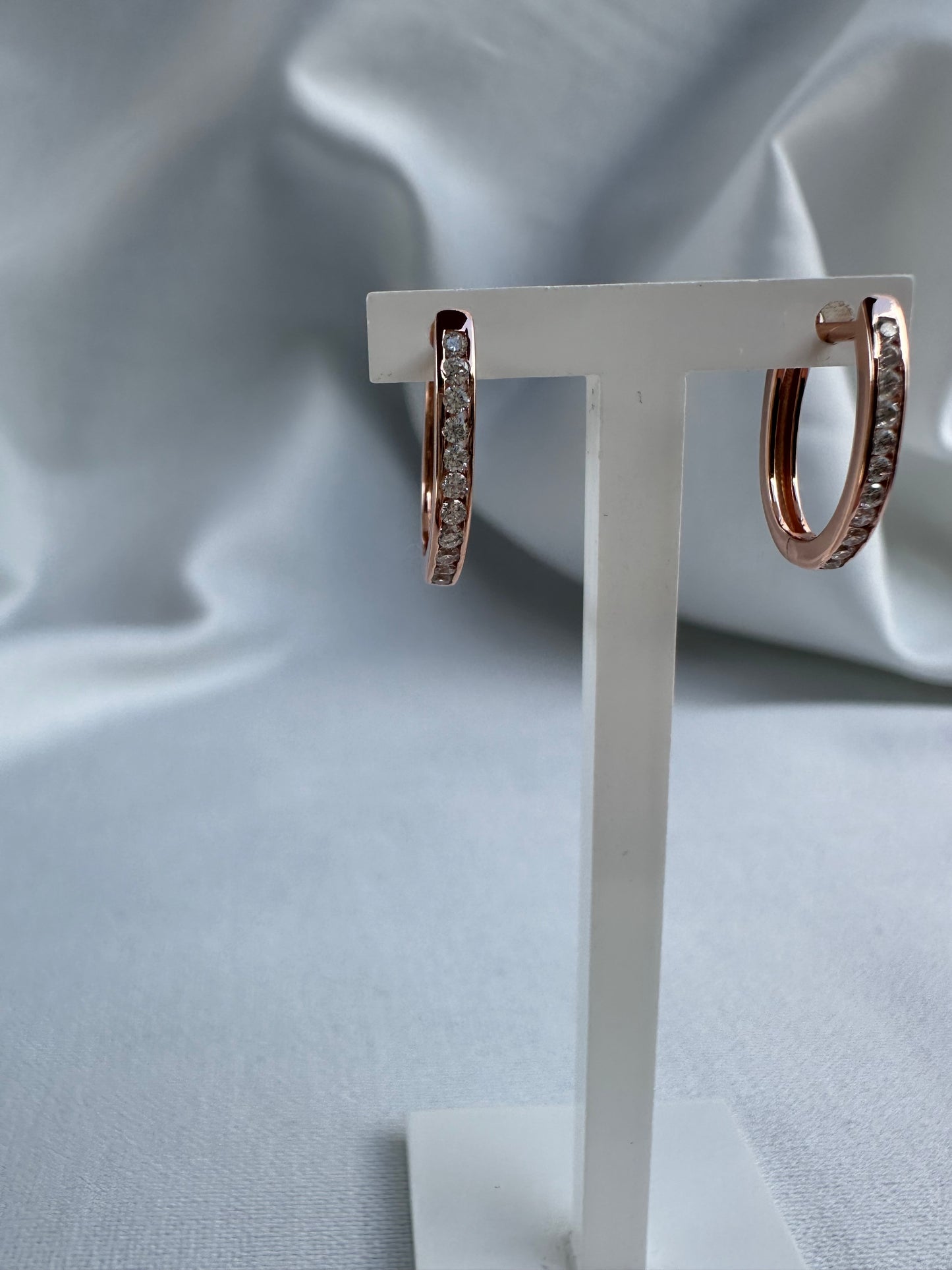 Rose Gold Plated Hoops