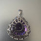 12.50ct African Amethyst Trillion-Cut Pendant