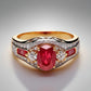 Special KVJ Design Ruby Diamond Ring