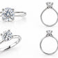 Elegant 14K White Gold Solitaire Ring – 0.50 ct Lab-Grown Diamond