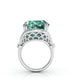 Golden Emerald & Diamond Ring