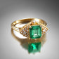 Special KVJ Design Emerald Diamond Ring