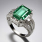 Special KVJ Design Emerald Diamond Ring