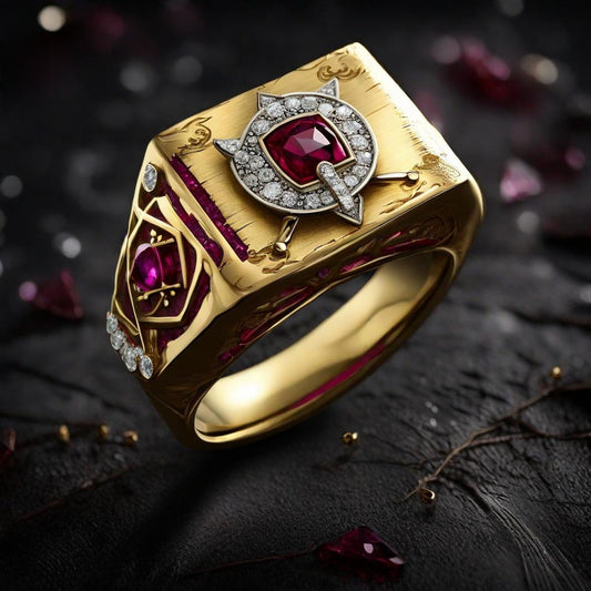 Special KVJ design Golden Pirate Ring