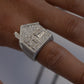 KVJ Silver Moissanites Traphouse Ring