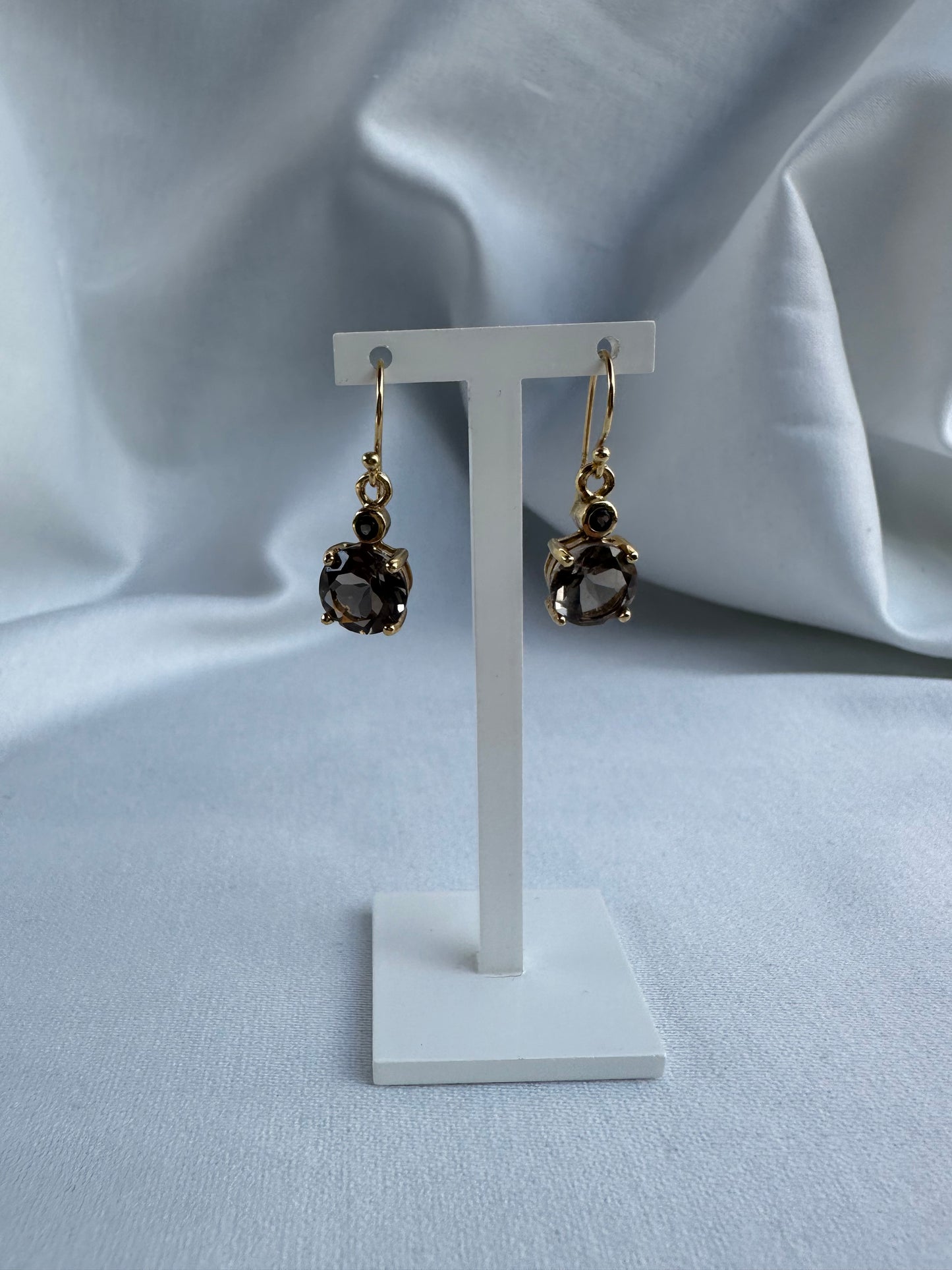 Natural Smokey Quartz Earrings