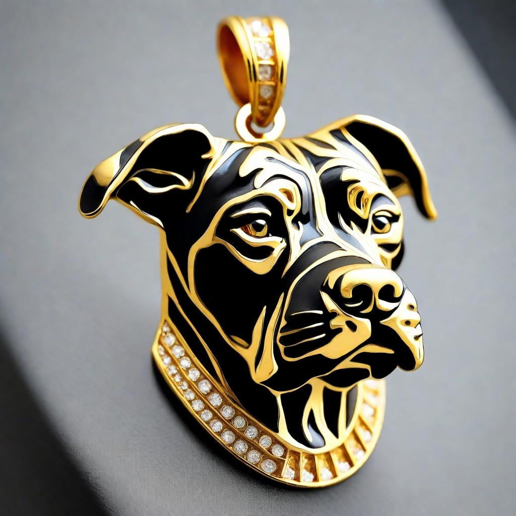 Special KVJ design Golden Stafford Pendant