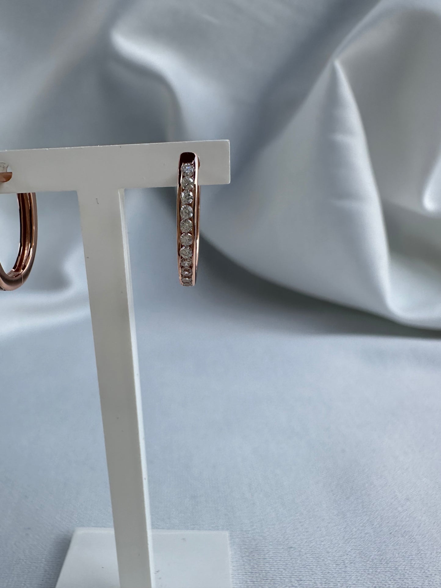 Rose Gold Plated Hoops