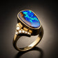 Special KVJ Design Boulder Opal Diamond Ring